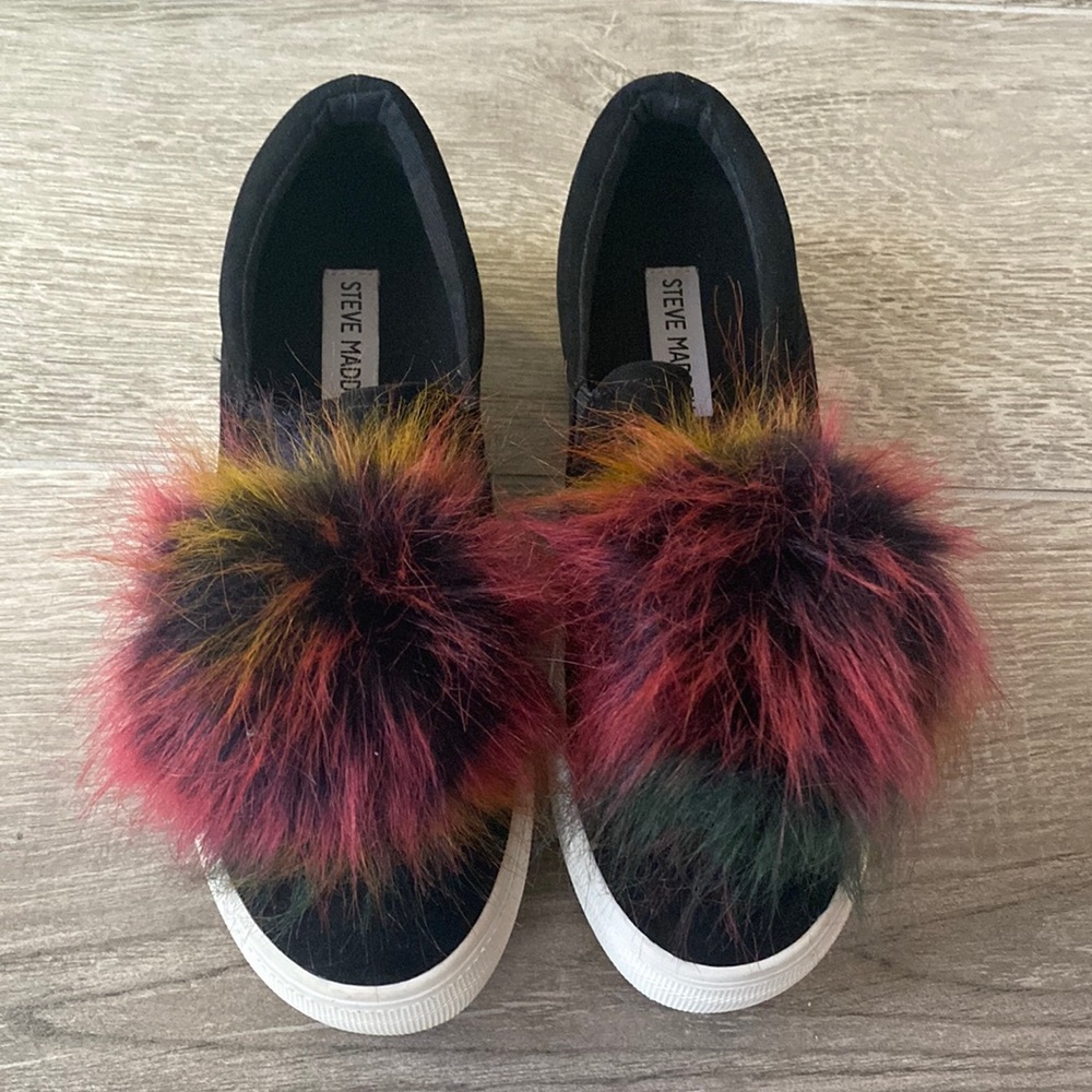 Steve Madden puffball sneakers